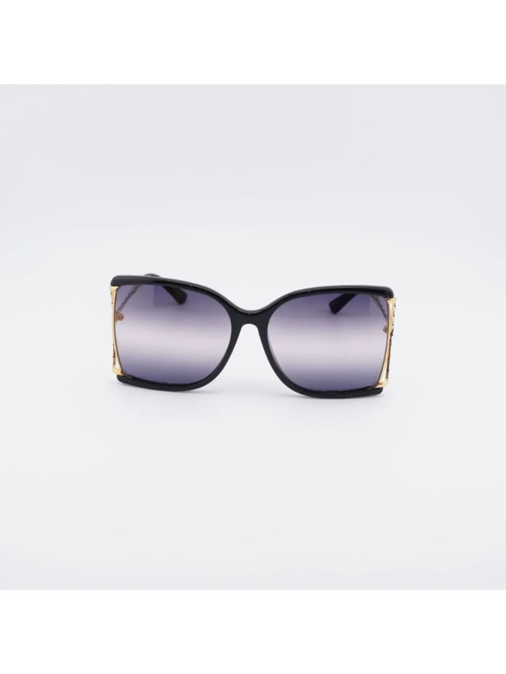 Gucci GG0592SK 001 Sunglasses Black Butterfly Frame, Grey Lenses